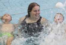 Esmee, Zwemles AB diploma- Vlissingen -Koudekerek- Bewegingsplein Westduin -Zwemmen